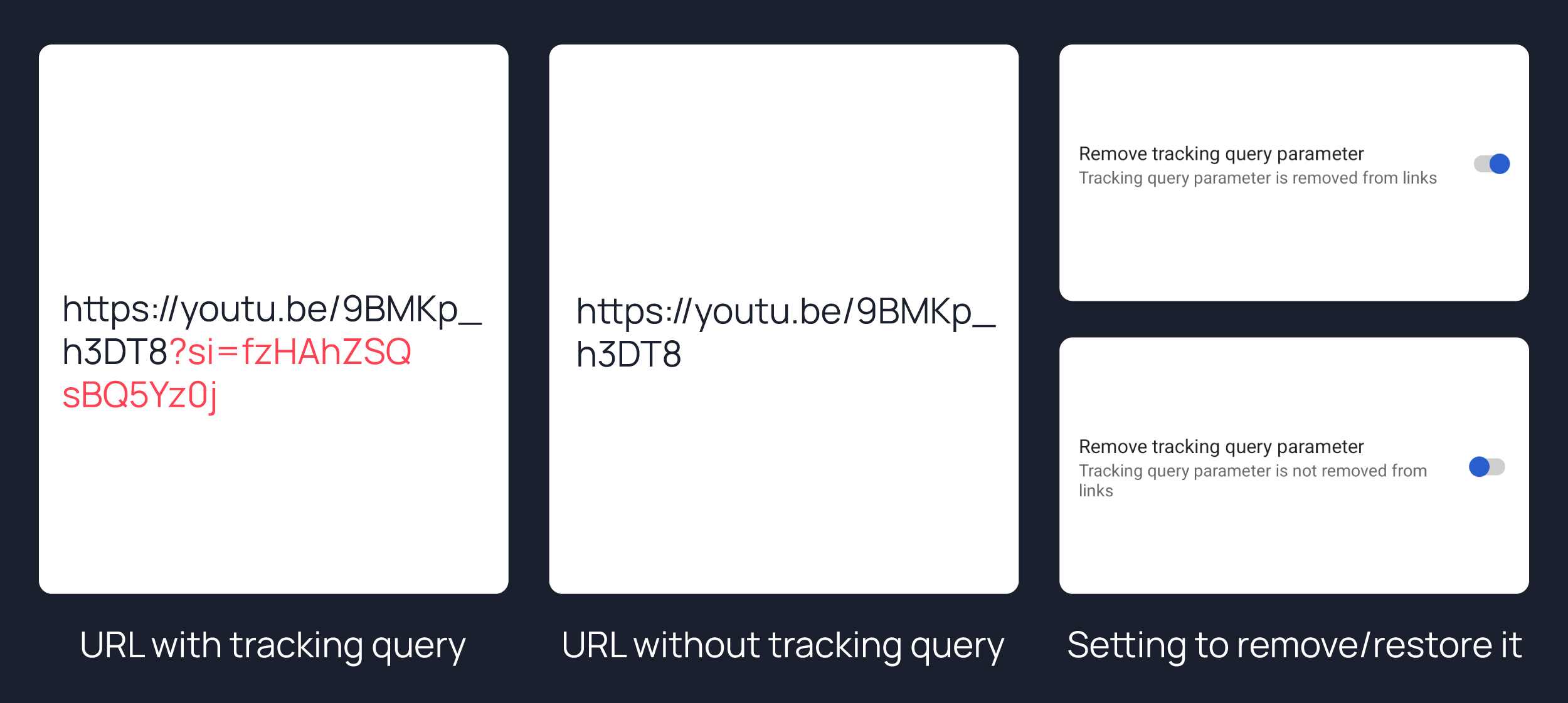 URL tracking removal